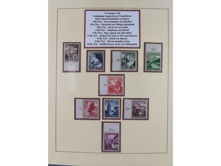 1923/45, in den Hauptnummern überkomplette, meist postfrische Sammlung inkl. Dienstmarken mit einigen Besonderheiten inkl. Wa