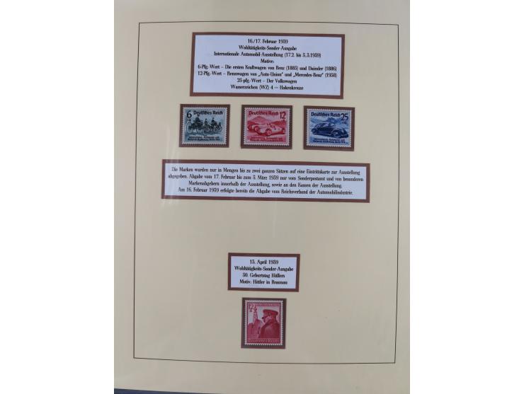 1923/45, in den Hauptnummern überkomplette, meist postfrische Sammlung inkl. Dienstmarken mit einigen Besonderheiten inkl. Wa