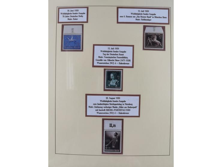 1923/45, in den Hauptnummern überkomplette, meist postfrische Sammlung inkl. Dienstmarken mit einigen Besonderheiten inkl. Wa