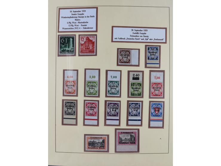 1923/45, in den Hauptnummern überkomplette, meist postfrische Sammlung inkl. Dienstmarken mit einigen Besonderheiten inkl. Wa