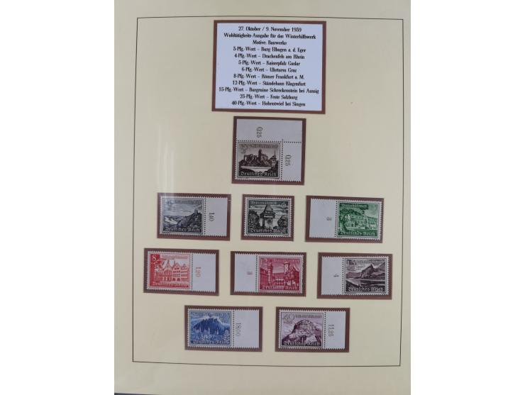 1923/45, in den Hauptnummern überkomplette, meist postfrische Sammlung inkl. Dienstmarken mit einigen Besonderheiten inkl. Wa