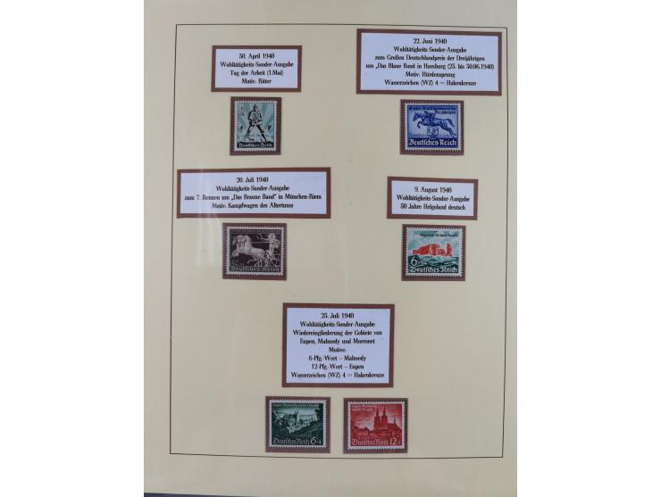 1923/45, in den Hauptnummern überkomplette, meist postfrische Sammlung inkl. Dienstmarken mit einigen Besonderheiten inkl. Wa