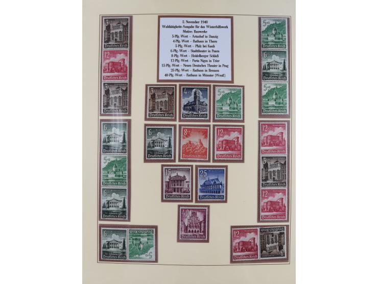 1923/45, in den Hauptnummern überkomplette, meist postfrische Sammlung inkl. Dienstmarken mit einigen Besonderheiten inkl. Wa