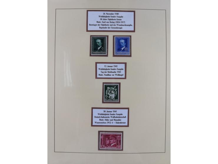 1923/45, in den Hauptnummern überkomplette, meist postfrische Sammlung inkl. Dienstmarken mit einigen Besonderheiten inkl. Wa