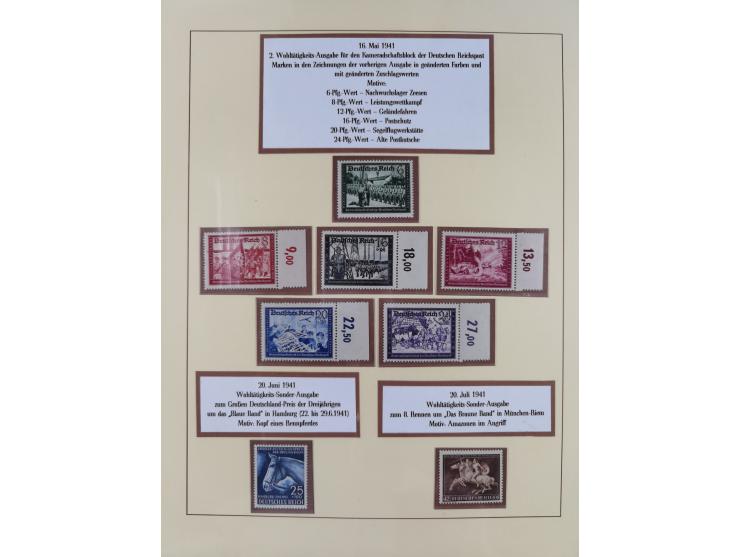 1923/45, in den Hauptnummern überkomplette, meist postfrische Sammlung inkl. Dienstmarken mit einigen Besonderheiten inkl. Wa