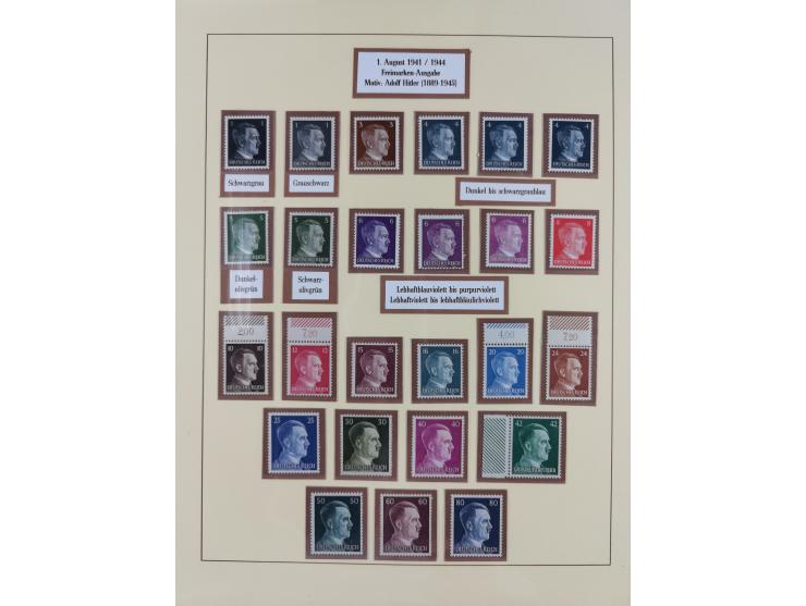 1923/45, in den Hauptnummern überkomplette, meist postfrische Sammlung inkl. Dienstmarken mit einigen Besonderheiten inkl. Wa