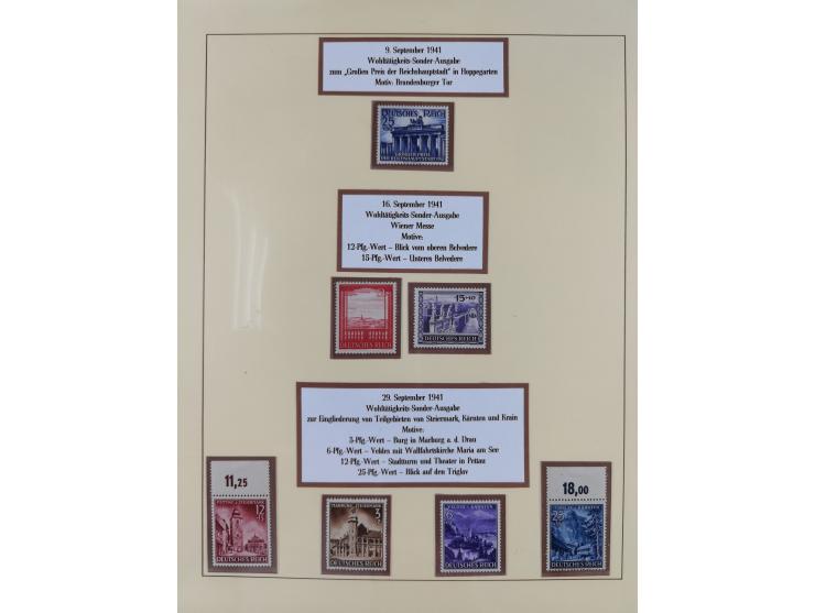 1923/45, in den Hauptnummern überkomplette, meist postfrische Sammlung inkl. Dienstmarken mit einigen Besonderheiten inkl. Wa