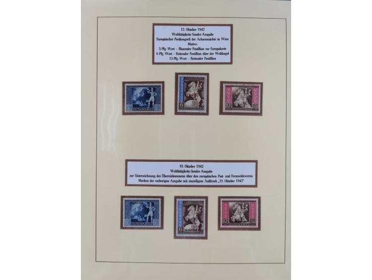 1923/45, in den Hauptnummern überkomplette, meist postfrische Sammlung inkl. Dienstmarken mit einigen Besonderheiten inkl. Wa