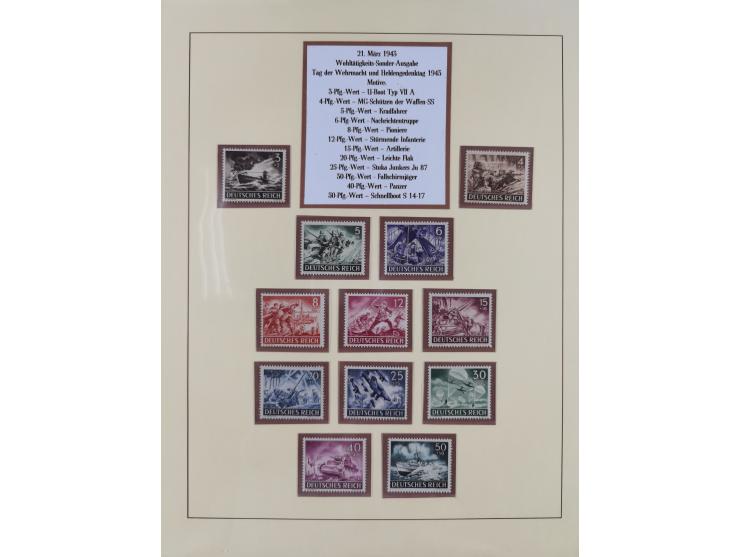1923/45, in den Hauptnummern überkomplette, meist postfrische Sammlung inkl. Dienstmarken mit einigen Besonderheiten inkl. Wa