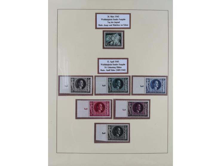 1923/45, in den Hauptnummern überkomplette, meist postfrische Sammlung inkl. Dienstmarken mit einigen Besonderheiten inkl. Wa