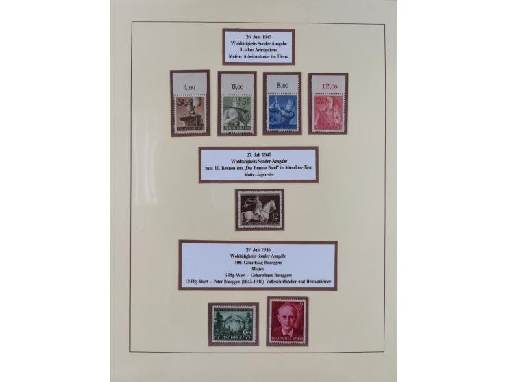 1923/45, in den Hauptnummern überkomplette, meist postfrische Sammlung inkl. Dienstmarken mit einigen Besonderheiten inkl. Wa