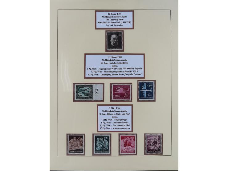 1923/45, in den Hauptnummern überkomplette, meist postfrische Sammlung inkl. Dienstmarken mit einigen Besonderheiten inkl. Wa