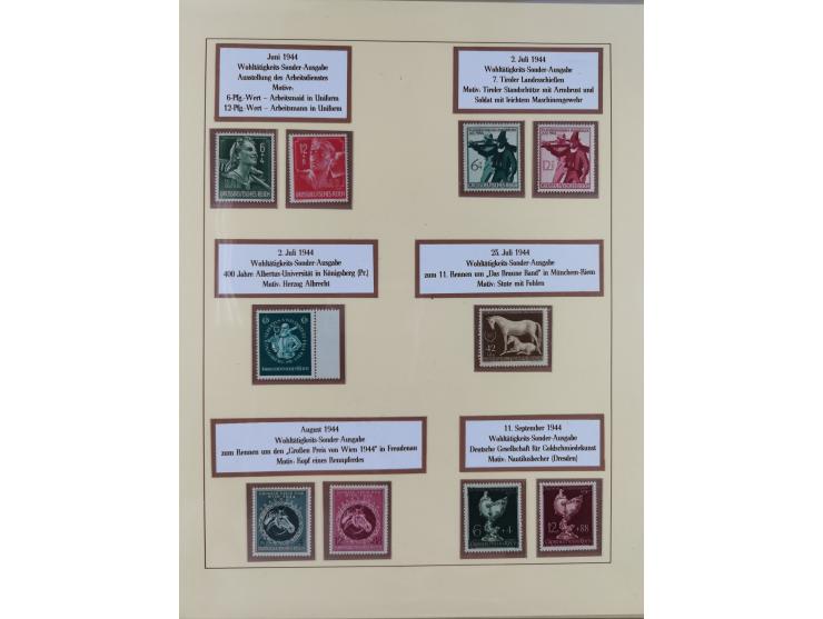 1923/45, in den Hauptnummern überkomplette, meist postfrische Sammlung inkl. Dienstmarken mit einigen Besonderheiten inkl. Wa