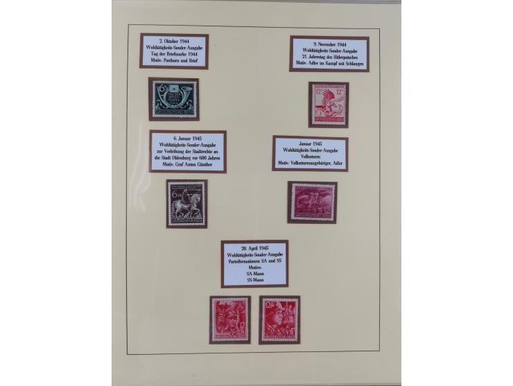 1923/45, in den Hauptnummern überkomplette, meist postfrische Sammlung inkl. Dienstmarken mit einigen Besonderheiten inkl. Wa
