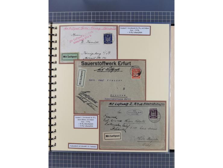 1923/45, umfangreiche Sammlung mit über 1000 Briefen und Karten mit besseren EF- und Mehrfachfrankaturen, vielen R-Briefen, v