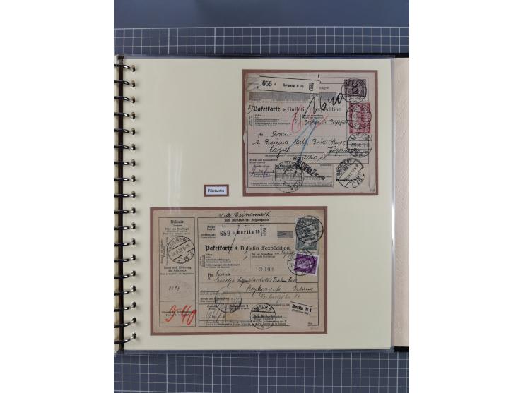 1923/45, umfangreiche Sammlung mit über 1000 Briefen und Karten mit besseren EF- und Mehrfachfrankaturen, vielen R-Briefen, v