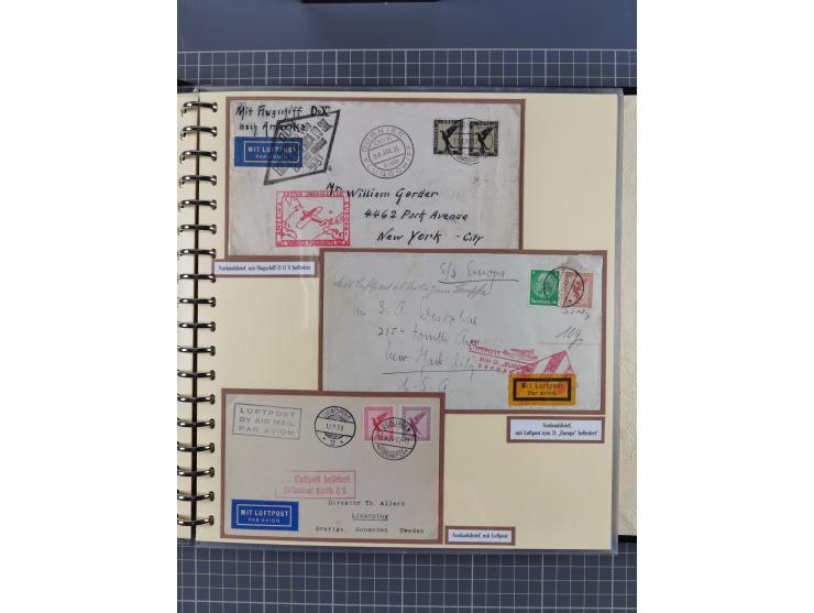 1923/45, umfangreiche Sammlung mit über 1000 Briefen und Karten mit besseren EF- und Mehrfachfrankaturen, vielen R-Briefen, v