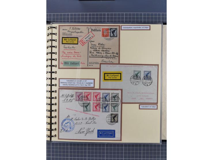 1923/45, umfangreiche Sammlung mit über 1000 Briefen und Karten mit besseren EF- und Mehrfachfrankaturen, vielen R-Briefen, v