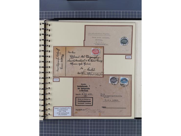 1923/45, umfangreiche Sammlung mit über 1000 Briefen und Karten mit besseren EF- und Mehrfachfrankaturen, vielen R-Briefen, v