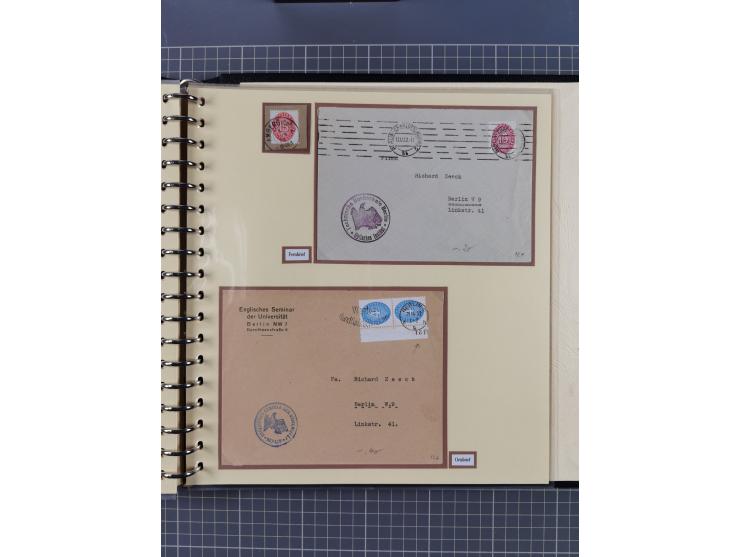 1923/45, umfangreiche Sammlung mit über 1000 Briefen und Karten mit besseren EF- und Mehrfachfrankaturen, vielen R-Briefen, v