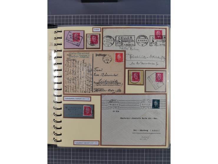 1923/45, umfangreiche Sammlung mit über 1000 Briefen und Karten mit besseren EF- und Mehrfachfrankaturen, vielen R-Briefen, v