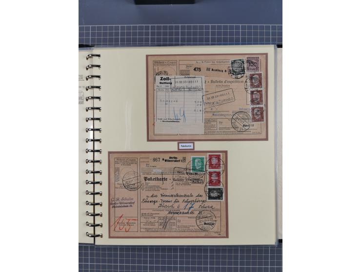 1923/45, umfangreiche Sammlung mit über 1000 Briefen und Karten mit besseren EF- und Mehrfachfrankaturen, vielen R-Briefen, v