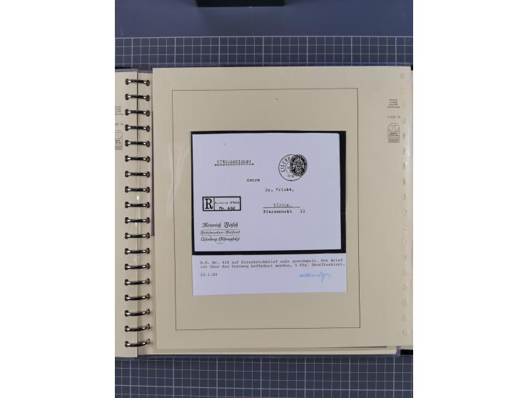 1923/45, umfangreiche Sammlung mit über 1000 Briefen und Karten mit besseren EF- und Mehrfachfrankaturen, vielen R-Briefen, v