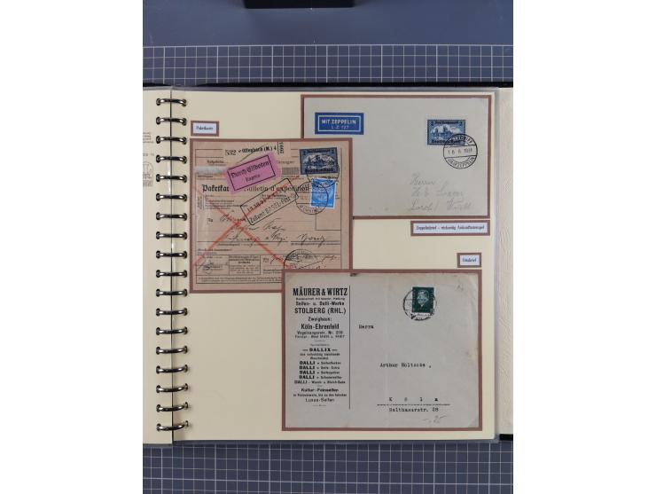 1923/45, umfangreiche Sammlung mit über 1000 Briefen und Karten mit besseren EF- und Mehrfachfrankaturen, vielen R-Briefen, v