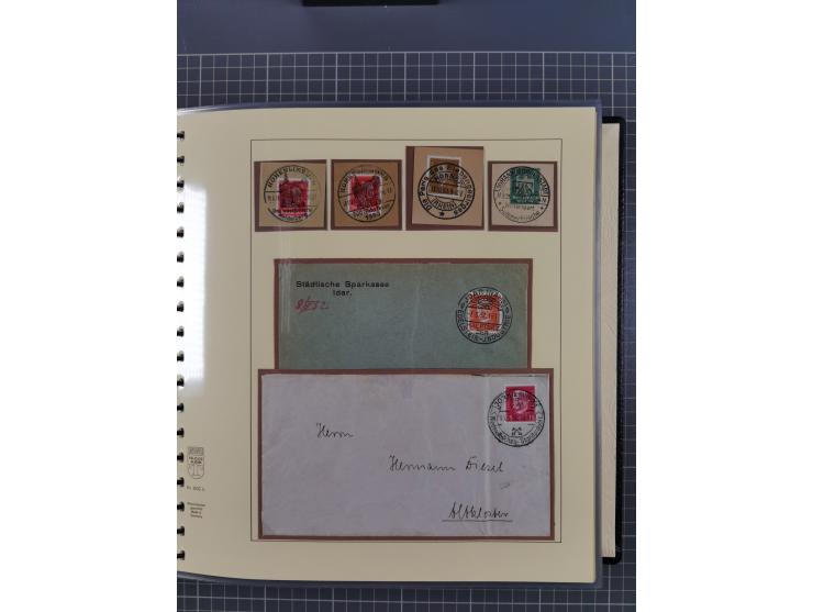 1923/45, umfangreiche Sammlung mit über 1000 Briefen und Karten mit besseren EF- und Mehrfachfrankaturen, vielen R-Briefen, v