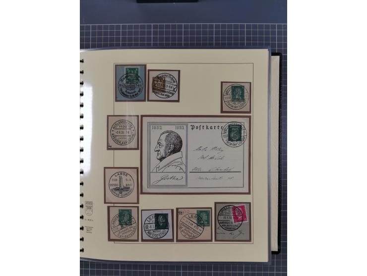 1923/45, umfangreiche Sammlung mit über 1000 Briefen und Karten mit besseren EF- und Mehrfachfrankaturen, vielen R-Briefen, v