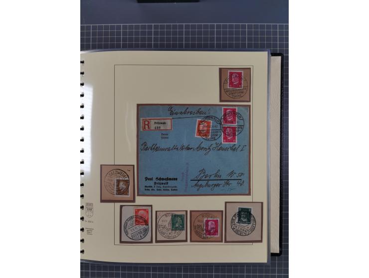 1923/45, umfangreiche Sammlung mit über 1000 Briefen und Karten mit besseren EF- und Mehrfachfrankaturen, vielen R-Briefen, v