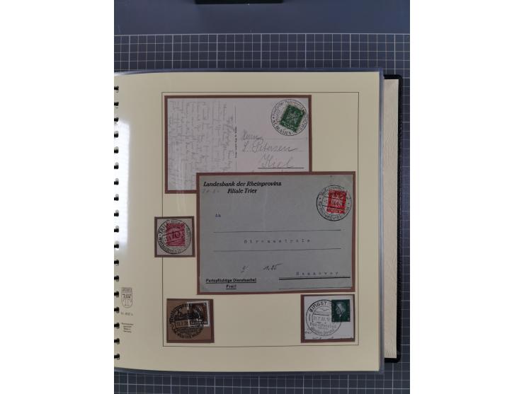 1923/45, umfangreiche Sammlung mit über 1000 Briefen und Karten mit besseren EF- und Mehrfachfrankaturen, vielen R-Briefen, v