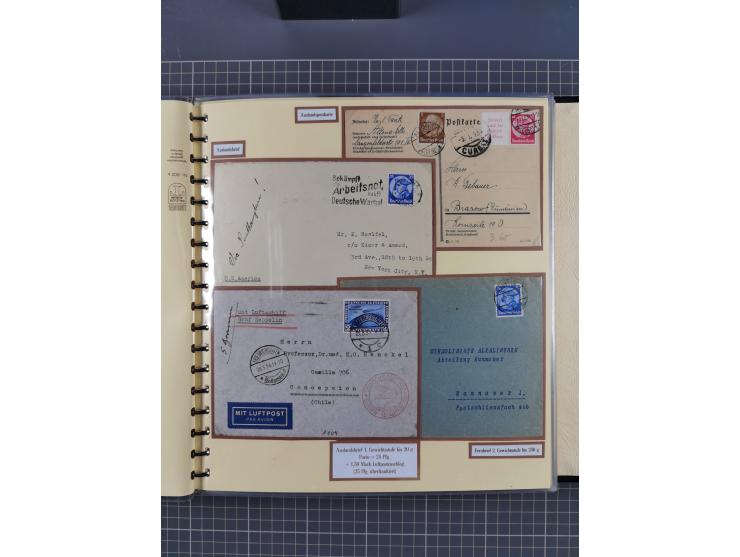 1923/45, umfangreiche Sammlung mit über 1000 Briefen und Karten mit besseren EF- und Mehrfachfrankaturen, vielen R-Briefen, v