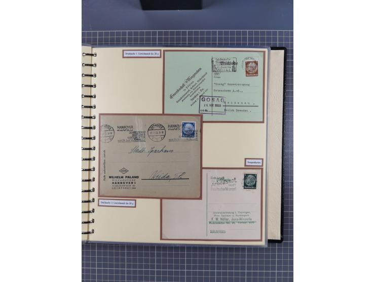 1923/45, umfangreiche Sammlung mit über 1000 Briefen und Karten mit besseren EF- und Mehrfachfrankaturen, vielen R-Briefen, v