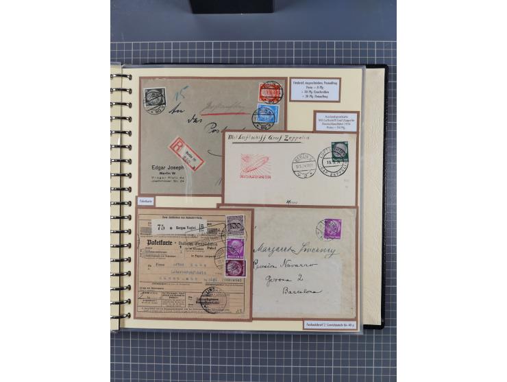 1923/45, umfangreiche Sammlung mit über 1000 Briefen und Karten mit besseren EF- und Mehrfachfrankaturen, vielen R-Briefen, v