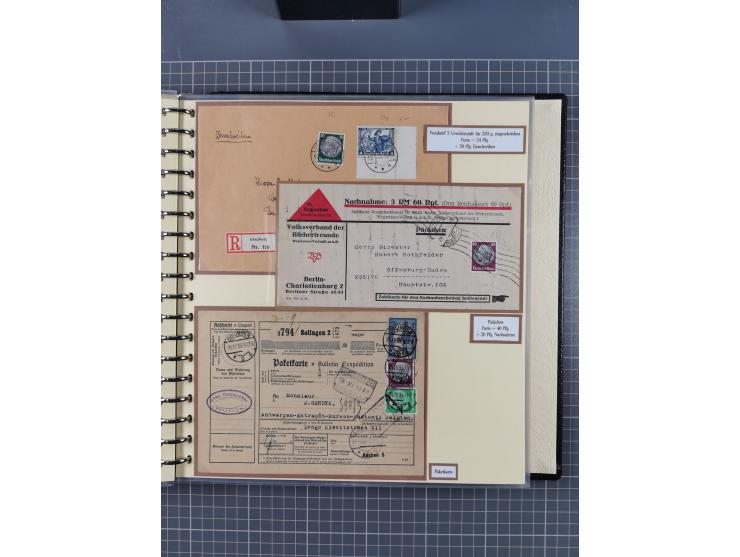 1923/45, umfangreiche Sammlung mit über 1000 Briefen und Karten mit besseren EF- und Mehrfachfrankaturen, vielen R-Briefen, v