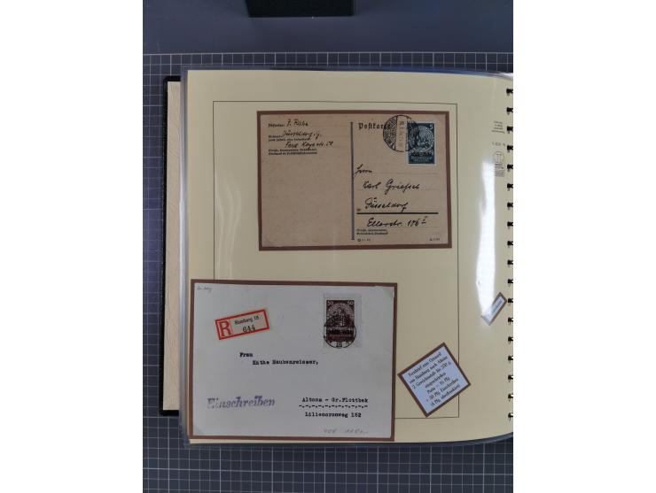 1923/45, umfangreiche Sammlung mit über 1000 Briefen und Karten mit besseren EF- und Mehrfachfrankaturen, vielen R-Briefen, v