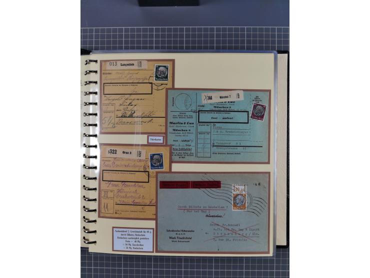 1923/45, umfangreiche Sammlung mit über 1000 Briefen und Karten mit besseren EF- und Mehrfachfrankaturen, vielen R-Briefen, v