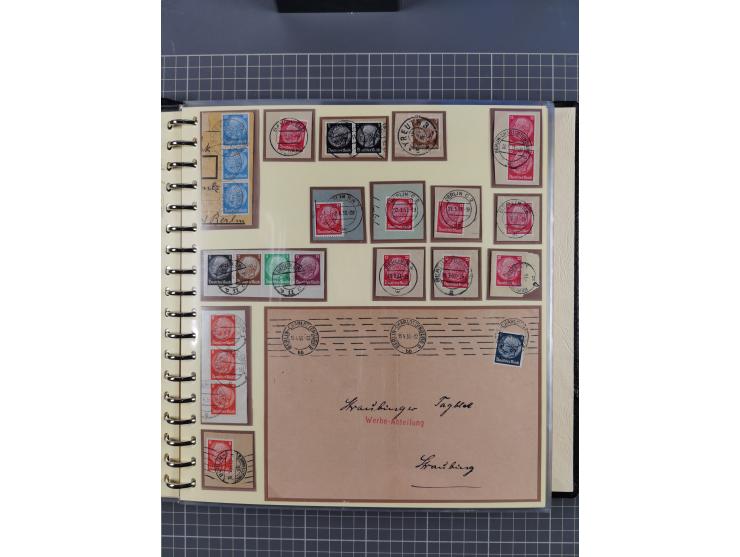 1923/45, umfangreiche Sammlung mit über 1000 Briefen und Karten mit besseren EF- und Mehrfachfrankaturen, vielen R-Briefen, v