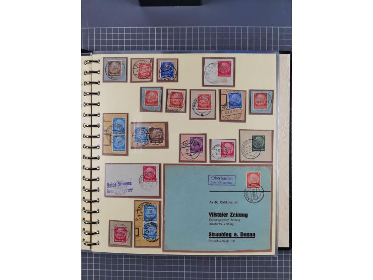 1923/45, umfangreiche Sammlung mit über 1000 Briefen und Karten mit besseren EF- und Mehrfachfrankaturen, vielen R-Briefen, v