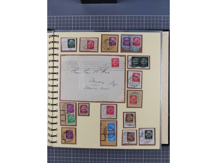 1923/45, umfangreiche Sammlung mit über 1000 Briefen und Karten mit besseren EF- und Mehrfachfrankaturen, vielen R-Briefen, v