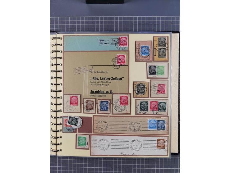 1923/45, umfangreiche Sammlung mit über 1000 Briefen und Karten mit besseren EF- und Mehrfachfrankaturen, vielen R-Briefen, v