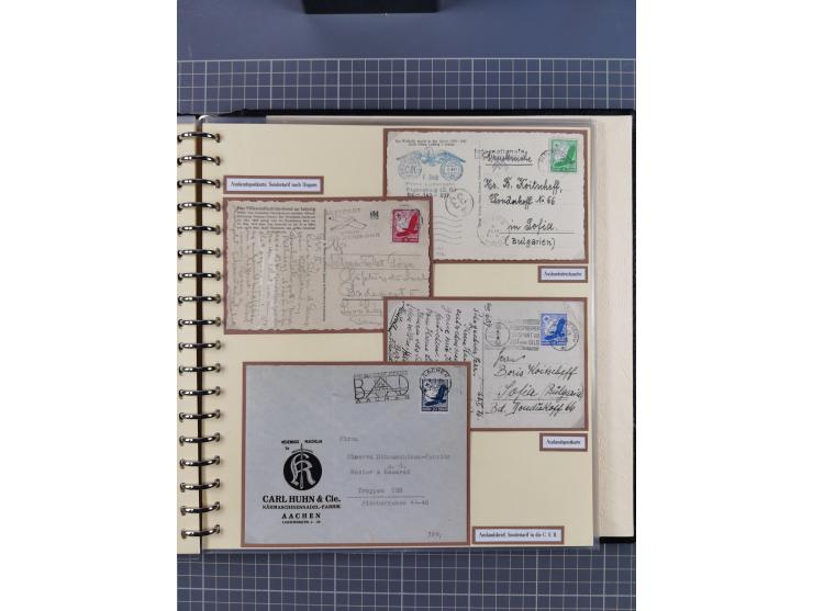 1923/45, umfangreiche Sammlung mit über 1000 Briefen und Karten mit besseren EF- und Mehrfachfrankaturen, vielen R-Briefen, v