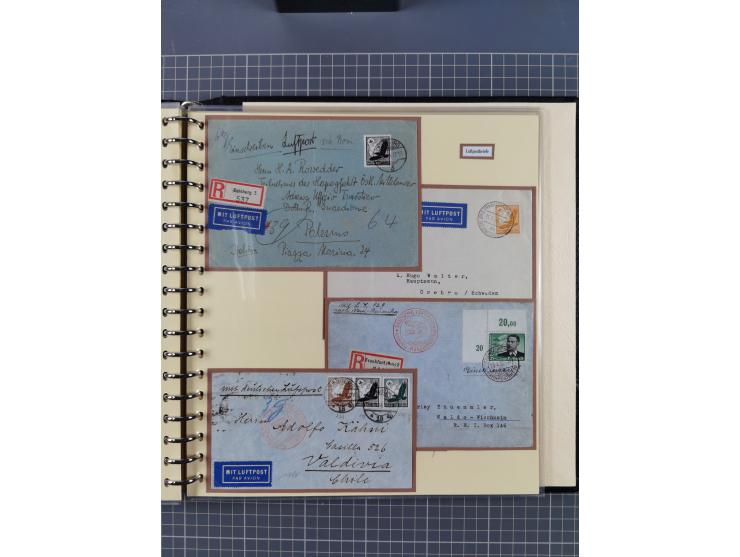 1923/45, umfangreiche Sammlung mit über 1000 Briefen und Karten mit besseren EF- und Mehrfachfrankaturen, vielen R-Briefen, v