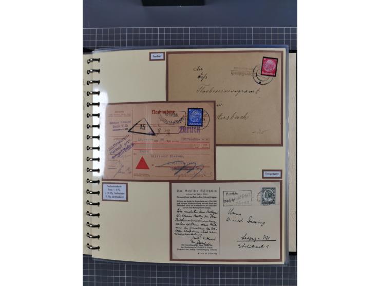 1923/45, umfangreiche Sammlung mit über 1000 Briefen und Karten mit besseren EF- und Mehrfachfrankaturen, vielen R-Briefen, v