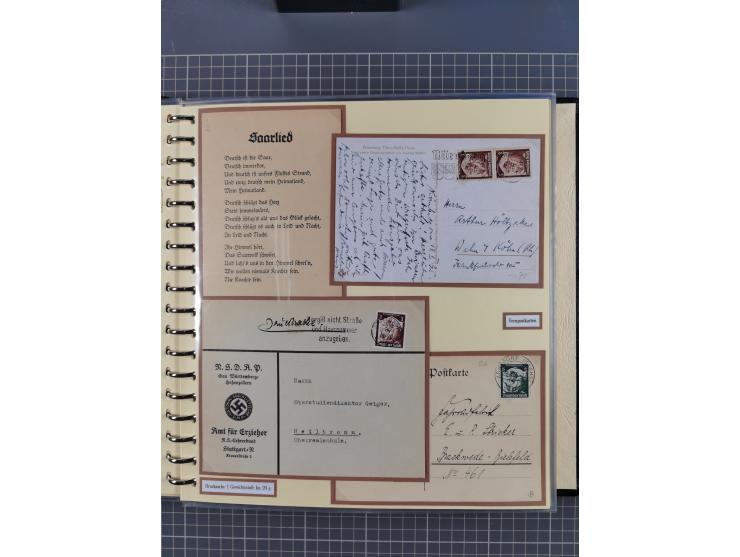 1923/45, umfangreiche Sammlung mit über 1000 Briefen und Karten mit besseren EF- und Mehrfachfrankaturen, vielen R-Briefen, v