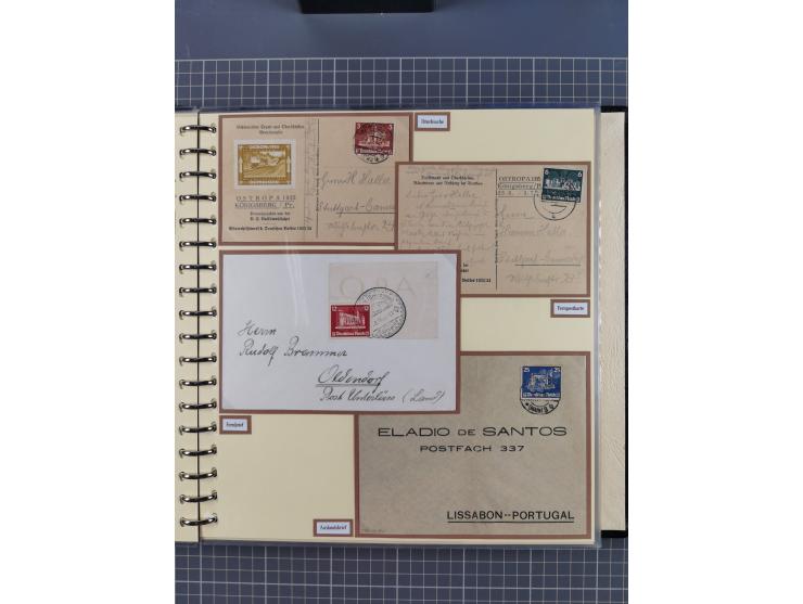 1923/45, umfangreiche Sammlung mit über 1000 Briefen und Karten mit besseren EF- und Mehrfachfrankaturen, vielen R-Briefen, v