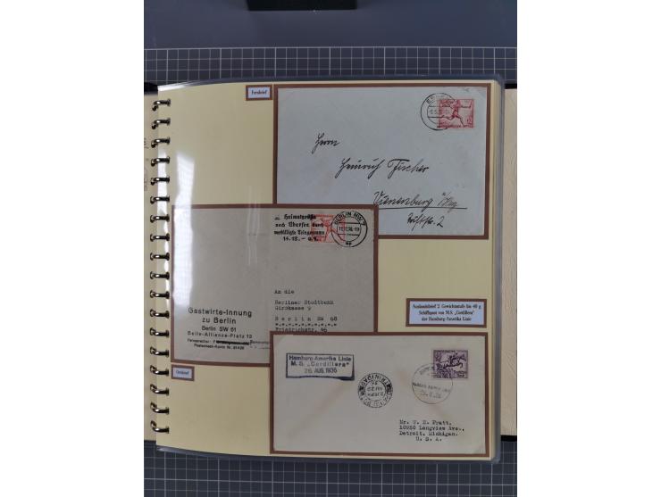 1923/45, umfangreiche Sammlung mit über 1000 Briefen und Karten mit besseren EF- und Mehrfachfrankaturen, vielen R-Briefen, v