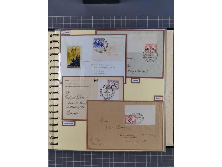 1923/45, umfangreiche Sammlung mit über 1000 Briefen und Karten mit besseren EF- und Mehrfachfrankaturen, vielen R-Briefen, v