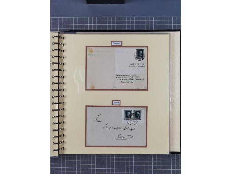 1923/45, umfangreiche Sammlung mit über 1000 Briefen und Karten mit besseren EF- und Mehrfachfrankaturen, vielen R-Briefen, v